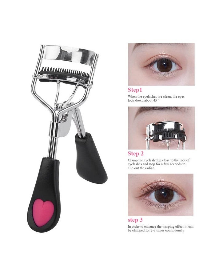 CfoPiryx 3Pcs Eyelash Curler With Built In Comb False Eyelashes Accessory Professional Eyes Makeup Tools For Women Curled Eyelashes(Size:3 Pcs) - Image 4