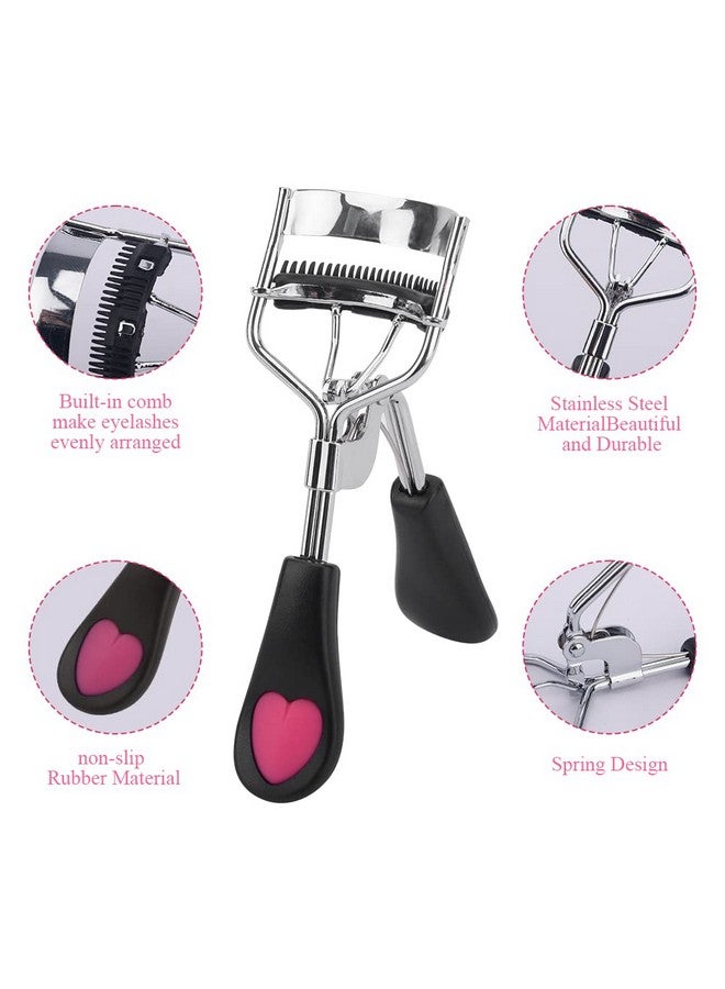 CfoPiryx 3Pcs Eyelash Curler With Built In Comb False Eyelashes Accessory Professional Eyes Makeup Tools For Women Curled Eyelashes(Size:3 Pcs) - Image 3