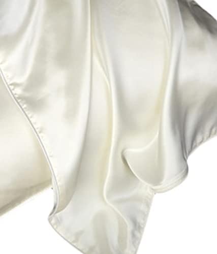 M Fabrics أقمشة M قماش ساتان حريري ناعم غير مخيط يستخدم لفستان وأغطية الوسائد وقماش مجعد مادة عادية حرير ولمعان عرض 44 2 متر أحمر - Image 1