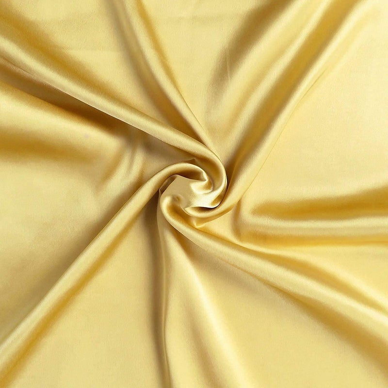 M Fabrics أقمشة M قماش ساتان حريري ناعم غير مخيط يستخدم لفستان وأغطية الوسائد وقماش مجعد مادة عادية حرير ولمعان عرض 44 2 متر أحمر - Image 5