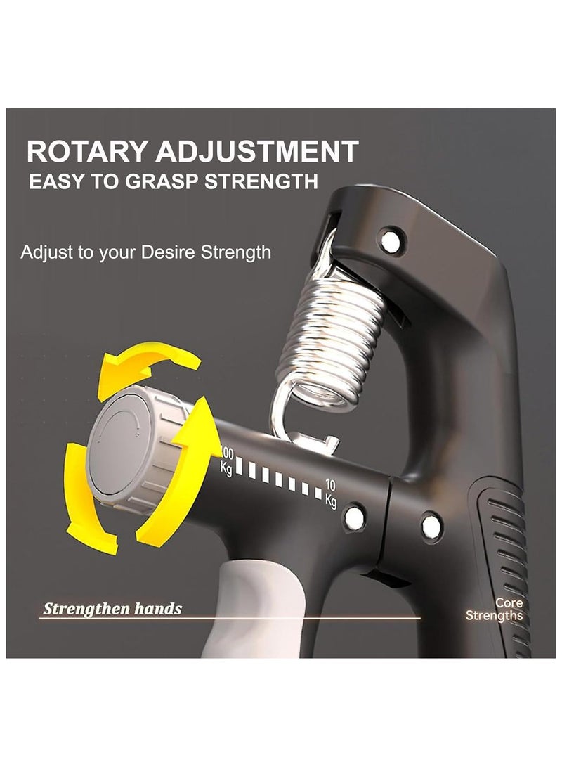 Concretization Grip Strength Trainer,Hand Grip Exerciser Strengthener with Digital Counter,Forearm Strengthener, Hand Strengthening Devices for Muscle Building and Injury Recovery - Image 3
