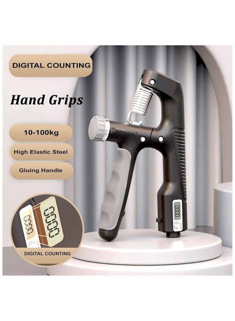 Concretization Grip Strength Trainer,Hand Grip Exerciser Strengthener with Digital Counter,Forearm Strengthener, Hand Strengthening Devices for Muscle Building and Injury Recovery - Image 2