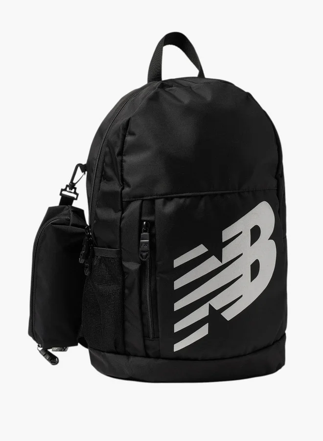 New Balance Logo Print School Backpack with Pencil Pouch - 14x28x43 cm