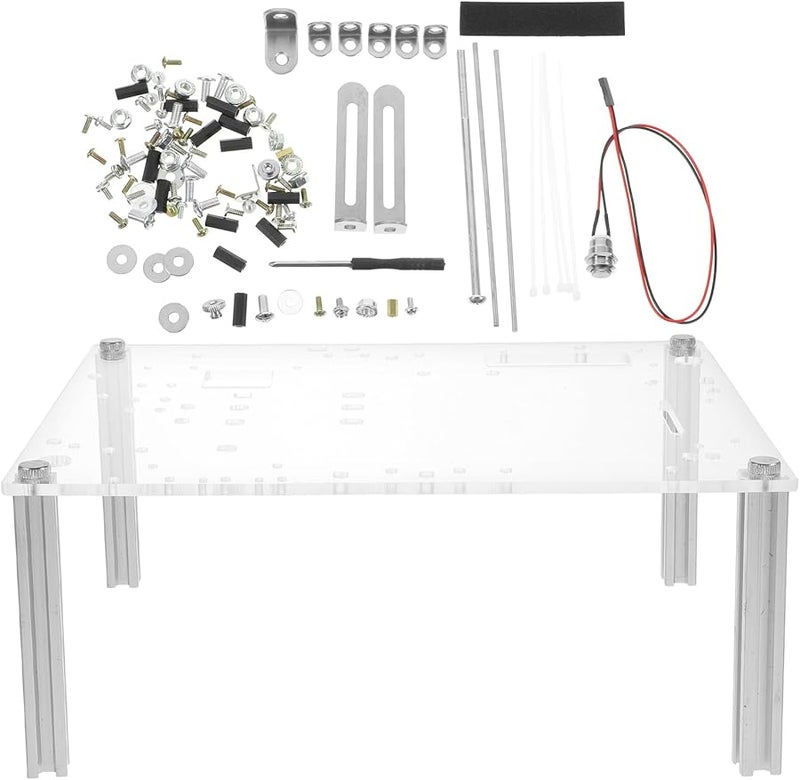 Homoyoyo Transparent Open Frame Computer Case Bracket For Micro ATX Mini Tower Stable Stand - Image 1