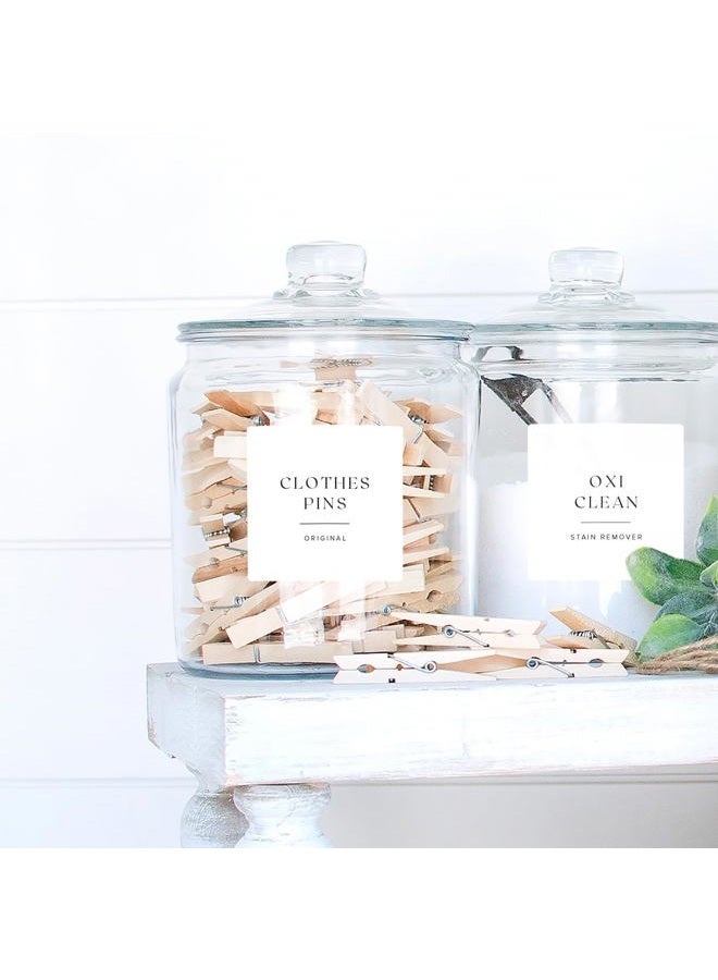 ThreeKin Collective Calla Collections Minimalist Laundry Room Labels - Waterproof Stickers for Spray Bottles and Detergent Dispensers, Cleaning Supplies Organizer - Image 5