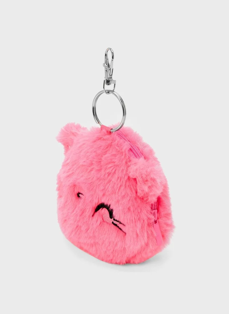 Claires Pink Kitty Keychain