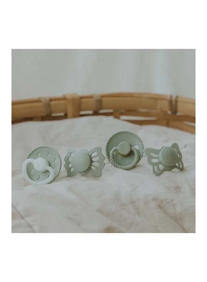 FRIGG Baby's First Pacifier 4-pack - Moonlight Sailing - Sage  0-6M - Size 1 - Image 2