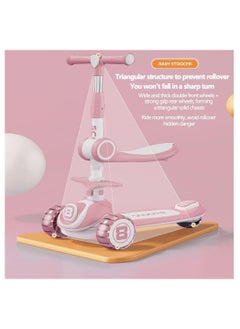 YelaJoy 3-in-1 Kick Scooters for Kids, 4 Adjustable Height Removable Seat,PU LED Wheels, 3 Wheel Scooter for Kids for Girls & Boys Outdoor Learn, Advanced Scooter Features Everything You Love  - Image 3