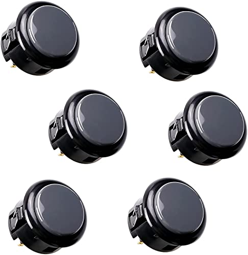 Sanwa 8 pcs OBSF-30 Original Push Button 30mm - for Arcade Jamma Video Game & Arcade Joystick Games Console (Gray), Use for Arcade Game Machine Cabinet S@NWA - Image 3