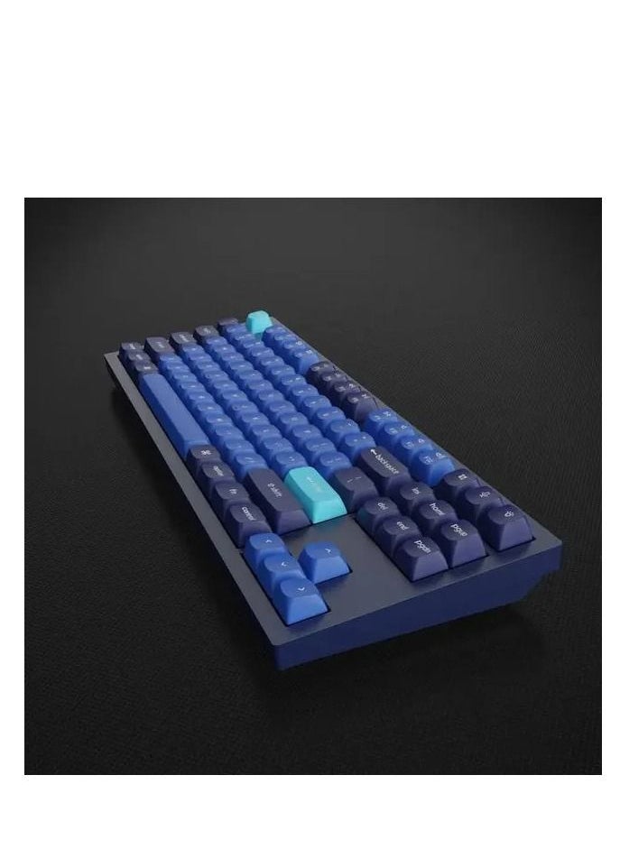 كيشرون Keychron Q3 QMK لوحة مفاتيح ميكانيكية Gateron G-PRO قابلة للتبديل السريع مع مفتاح أزرق RGB - أزرق داكن  - Image 4