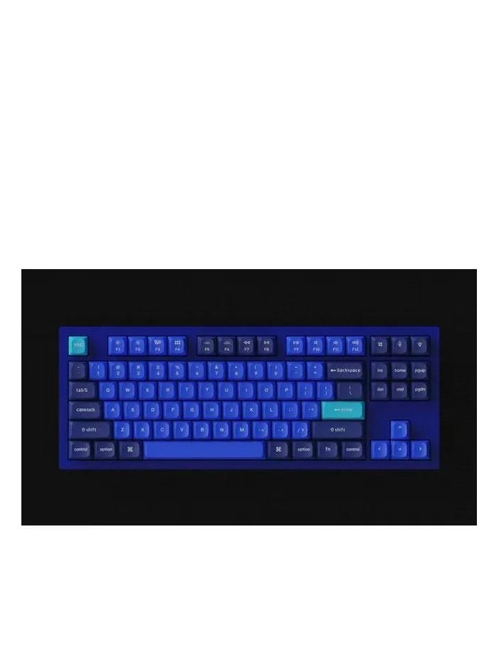 كيشرون Keychron Q3 QMK لوحة مفاتيح ميكانيكية Gateron G-PRO قابلة للتبديل السريع مع مفتاح أزرق RGB - أزرق داكن  - Image 2