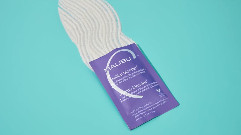 Malibu C Blondes Wellness Remedy - Removes Discoloration from Bleached, Highlighted or Natural Blonde Hair + Restores Vibrance and Shine with Vitamin C Complex (1 Packet) - Image 5