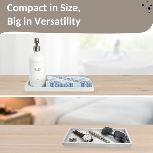 Spacewiser Countertop and Vanity Tray - 11.7" Silicone Bathroom Tray Countertop, Dish Soap Trays for Kitchen Counter, Sink Organizer Accessories Caddy, Toilet Laundry Shower Makeup Mat Oil Holder - Image 5