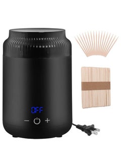 Mini Wax Pot Machine Wax Melt Warmer For Hair Removal Portable Electric Wax Heater For Spa Salon Brow Body Nose Hair Upper Lip Waxing With 100 Wax Sticks