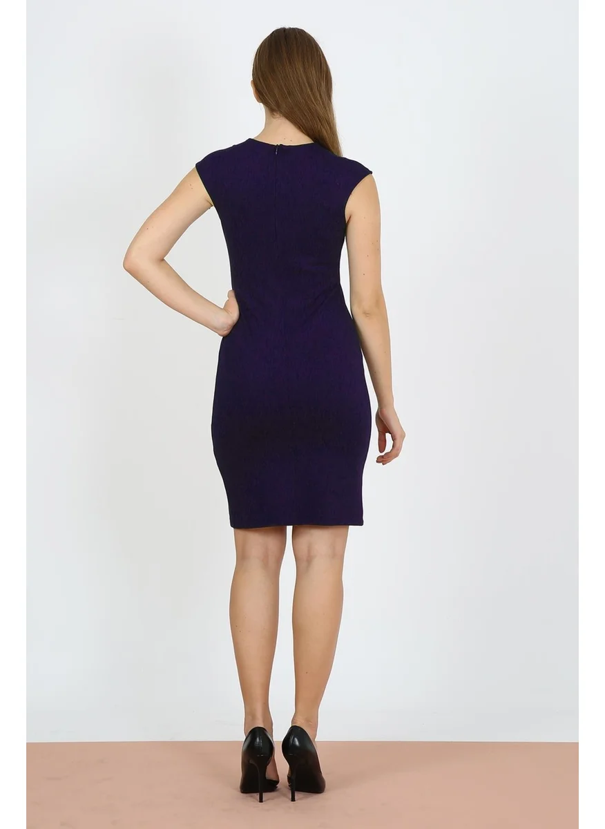 Alexander Gardi V-Neck Pencil Dress (B23-0081)