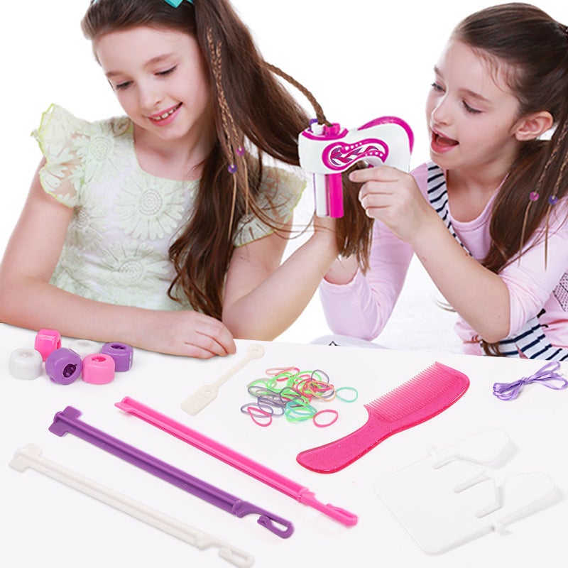 Douyin Net Red with the same Play House DIY Variety Girl Makeup Hair Accessories Hair Braiding Machine Toy Set 894 three strand braid - Image 5