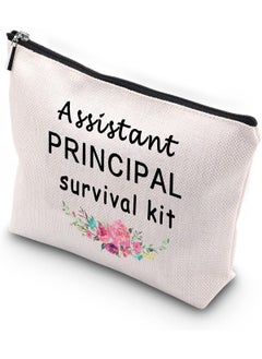 WCGXKO Generic WCGXKO Assistant Principal Survival Kit Funny Zipper Pouch Makeup Bag for Assistant Principal (Assistant Principal Survival) 