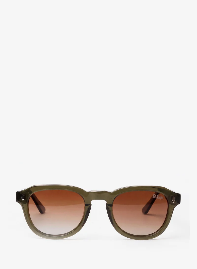Lee Cooper 1.1 Polarized Sunglasses Tea Frame Brown Gradient Mirror Lens 49mm  - LCU10541C2