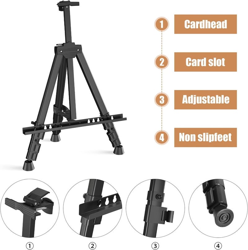 KRYTONE® 5feet Easel Stand for Painting Easel Stand for White Board with Adjustable Height & Angle Indoor & Outdoor Advertisement Board (Metal) - Image 4