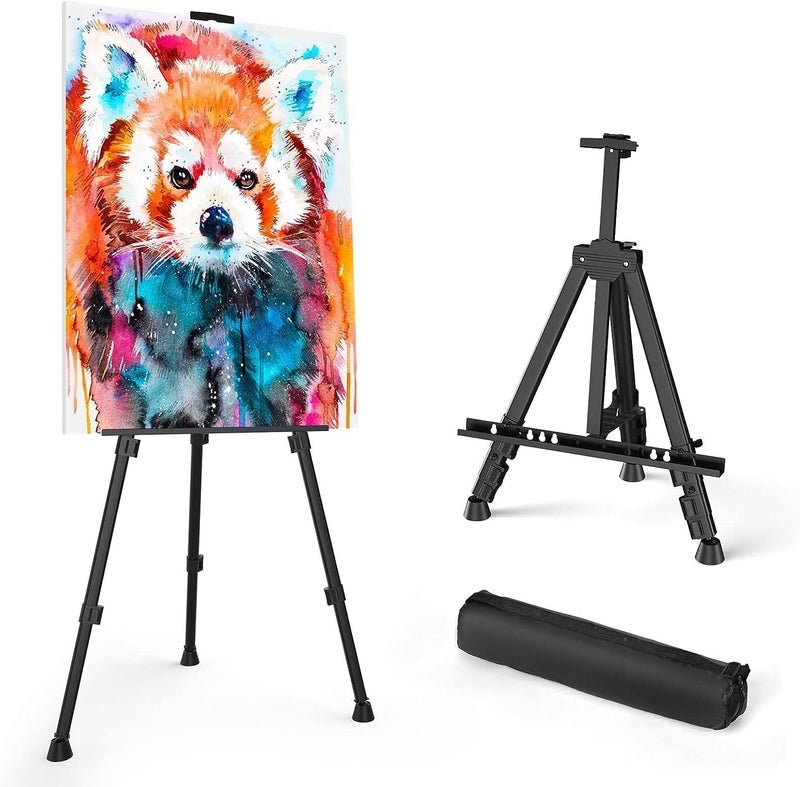 KRYTONE® 5feet Easel Stand for Painting Easel Stand for White Board with Adjustable Height & Angle Indoor & Outdoor Advertisement Board (Metal) - Image 1