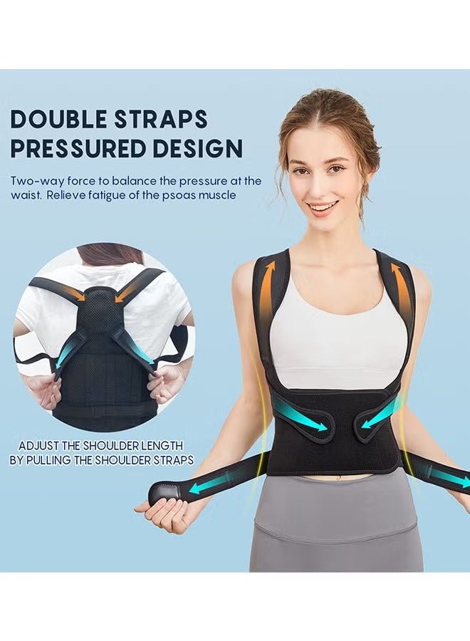 Back Brace and Posture Corrector for Women and Men Back Straightener Posture Corrector Scoliosis and Hunchback Correction Back Pain Spine Corrector Support Adjustable Posture Size:L - Image 5