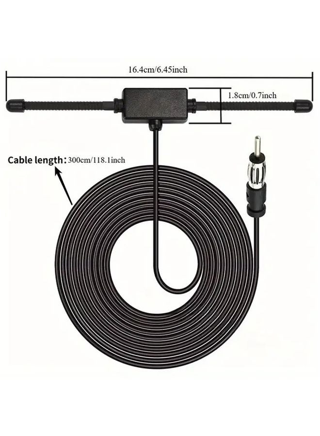 433 Antenna Signal Booster Amplifier Passive DIN Plug In For Trucks SUVs Vehicles FM TV Tuner - Image 3