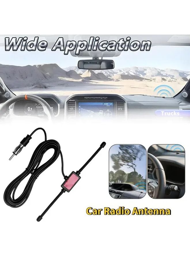 433 Antenna Signal Booster Amplifier Passive DIN Plug In For Trucks SUVs Vehicles FM TV Tuner - Image 2