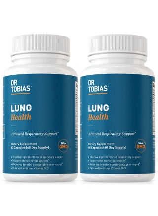 Dr. Tobias Lung Health, Lung Support Supplement with Vitamin C, Butterbur, Quercetin & Bromelain, Lung Cleanse & Detox Formula for Bronchial & Respiratory System, Non-GMO, 120 Capsules - pzsku/Z28F12584A595DB8AB755Z/45/_/1735908032/5ec2db22-3ce1-4f89-ba24-e431831a86c7