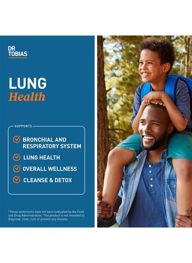 Dr. Tobias - Dr. Tobias Lung Health, Lung Support Supplement with Vitamin C, Butterbur, Quercetin & Bromelain, Lung Cleanse & Detox Formula for Bronchial & Respiratory System, Non-GMO, 120 Capsules - Image 1