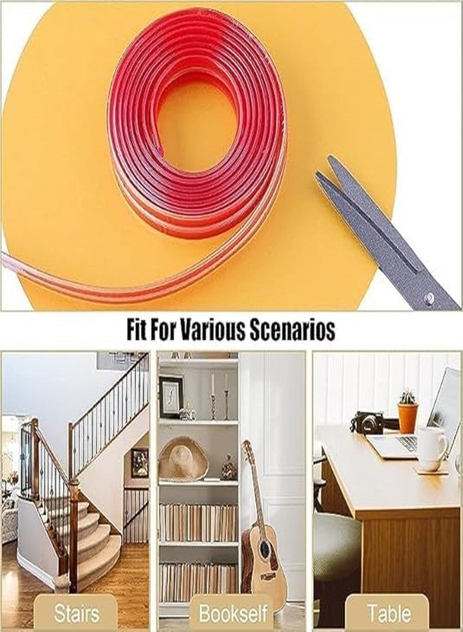 اودين واقي حواف أودين بطول 5 أمتار، شريط حماية حواف آمن للأطفال، واقيات حواف الطاولات للأطفال، غطاء أمان للأثاث والمكتب وسرير الأطفال والجدران، مصنوع من السيليكون الناعم - Image 4