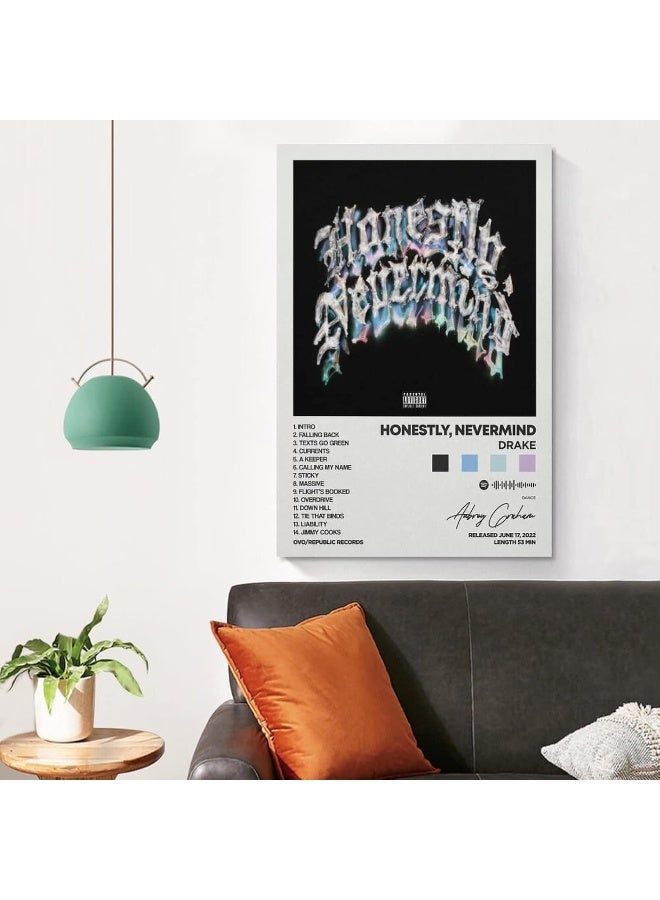 Home Trove ASTRL Drake - Honestly, Nevermind Album Cover Canvas Posters for Room Aesthetic Gift Unframe:12x18inch(30x45cm)  - Image 5