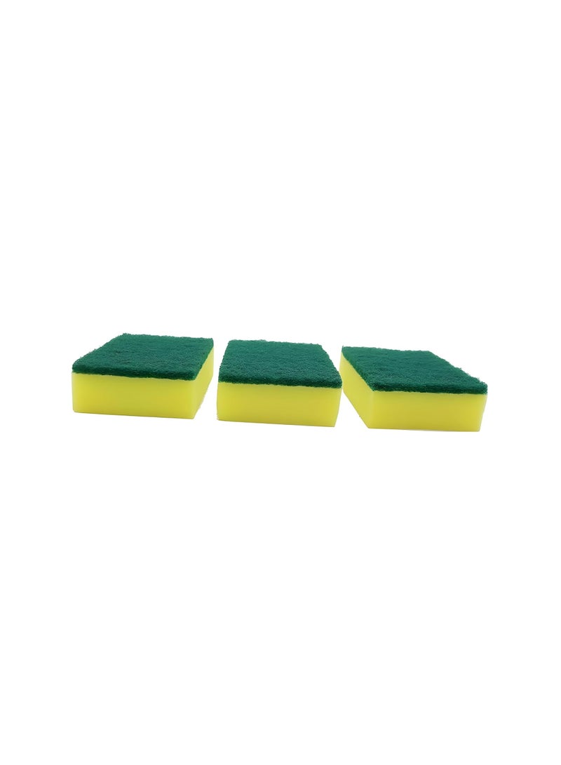HOME DWELL Kitchen Sponge 3 Pcs - Multi-Purpose Cleaning Sponges for Everyday Use 