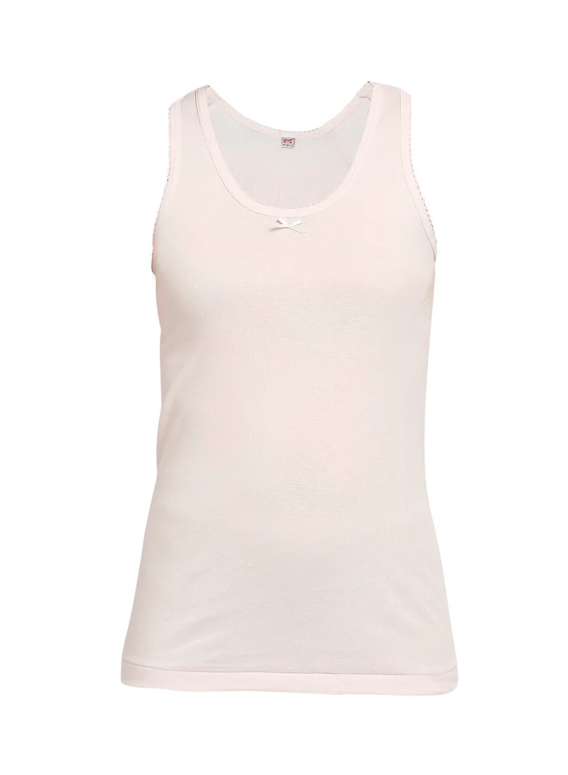 BYC GIRLS COTTON VEST - PINK