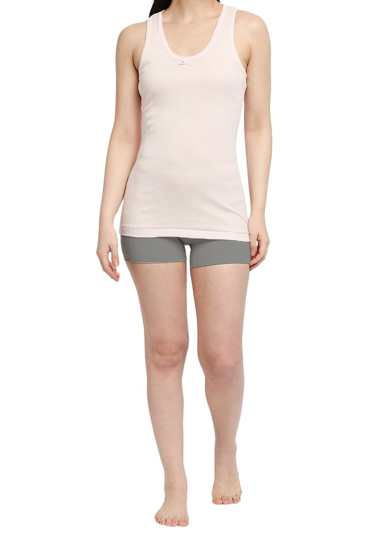 BYC GIRLS COTTON VEST - PINK - Image 2