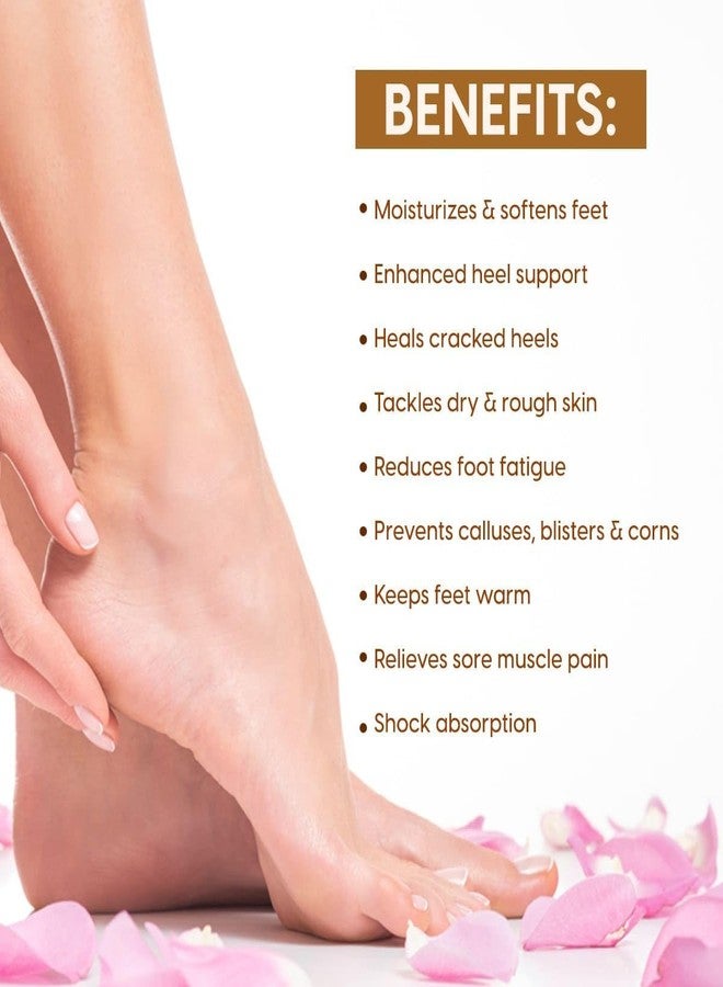 Matra Silicone Gel Heel Pad Socks (1 Pair) - Half Length, Moisturizing Socks with Vented Design - Unisex Anti-Crack Heel Repair Socks & Foot Protector for Dry Cracked Heels & Pain Relief (Free Size) - Image 2