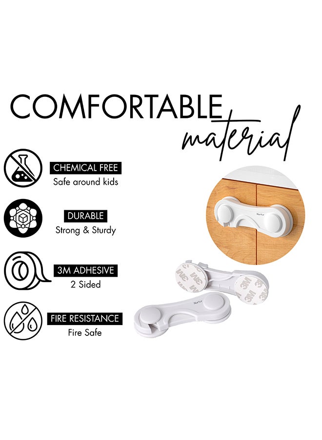 Nurtur نورتور سيفتي - قفل خزانة - عبوة من 1 - Image 4