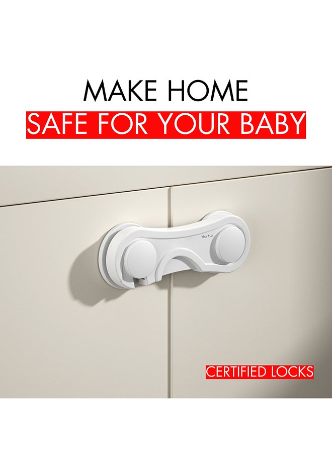 Nurtur نورتور سيفتي - قفل خزانة - عبوة من 1 - Image 3