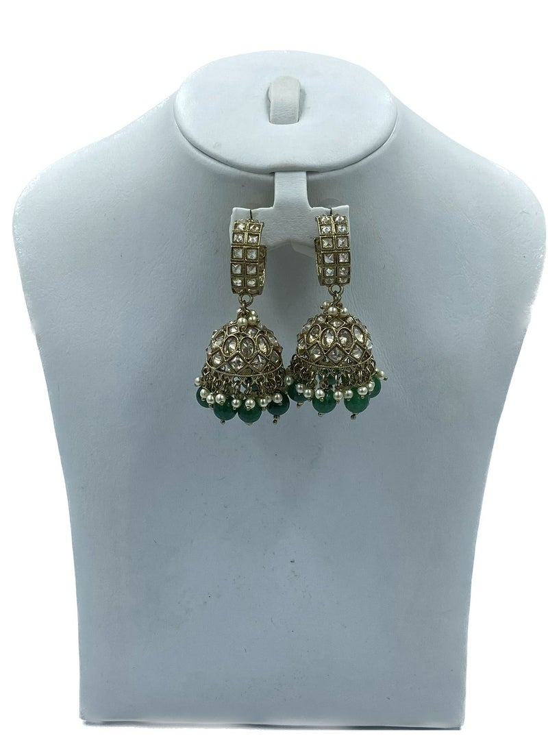 GOHONA - GOHONA Bollywood Style Indian Traditional Jhumka Earring for Women - Image 1