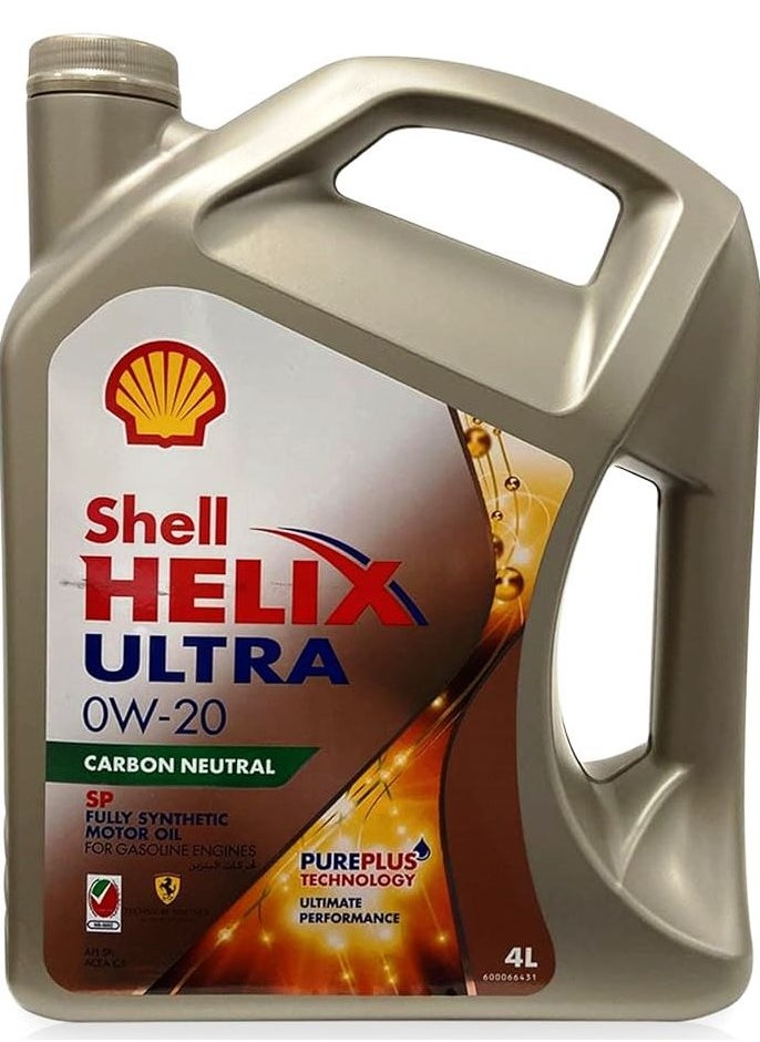 شل زيت محرك Helix Ultra 0W20 SP الاصطناعي بالكامل سعة 4 لتر  - Image 1