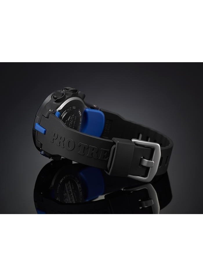 CASIO PRO TREK Solar Digital Watch PRG-300-1A2ER, 47 mm Black LCD Dial, Resin Case & Strap, Triple Sensor (Altimeter + Barometer + Compass), 100 m WR - Image 5