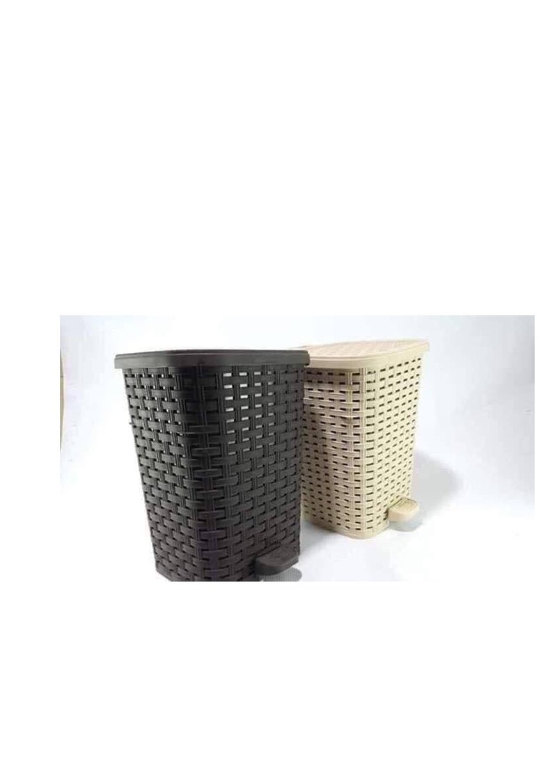 OM Greek Rattan Trash Can with Elegant Design and Superior Quality (Size 2)