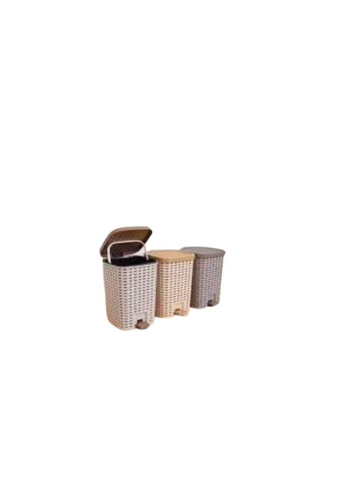 OM Greek Rattan Trash Can with Elegant Design and Superior Quality (Size 2)