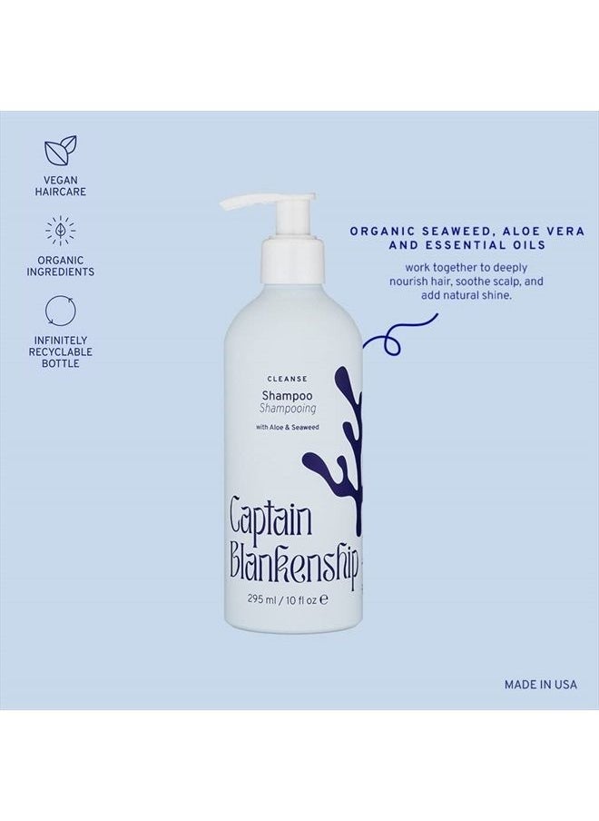 Captain Blankenship - All-Natural Cleansing Shampoo, Fresh Citrus Scent, Sulfate and Paraben Free, Plant-Based, Cruelty-Free, Vegan, 10 Fl Oz - Image 1