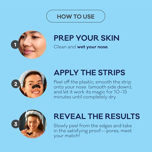 Bioré Charcoal, Deep Cleansing 18 Nose Strips for Blackhead Removal on Oily Skin, with Instant Pore Unclogging, features Natural Charcoal (Packaging May Vary) - Image 4