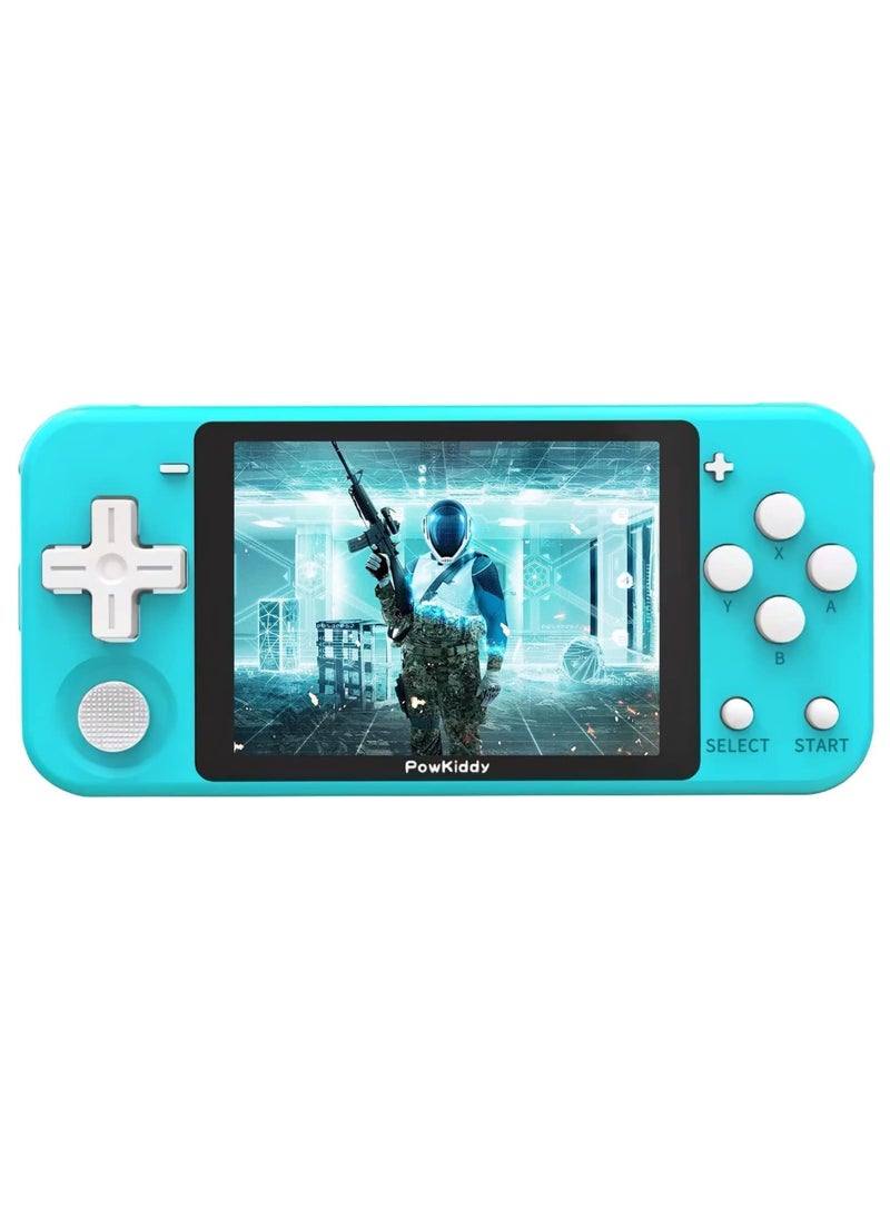 Powkiddy - POWKIDDY Q90 Portable Game Console, Open Source Linux System, Vibration Motor, 1100 Games, Compatible with Various Simulators  64G (Blue) - Image 1