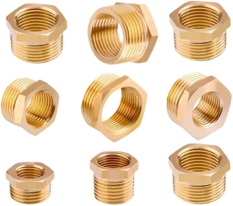 تركيب أنابيب نحاسي من أنثى إلى ذكر مع محول سداسي مخفض 1/2 × 1 بوصة موصل مياه - Image 4