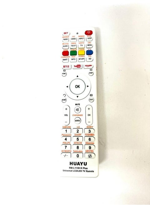 Universal Remote Control For RmL1130+X Plus Max Tv Lcd Led Hdtv Smart Black