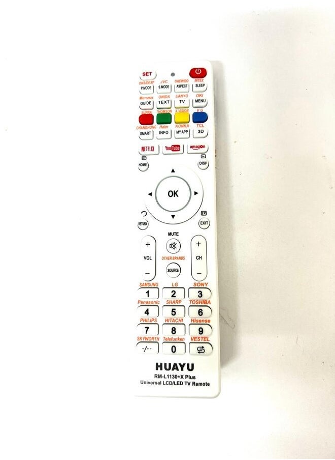 Huayu - جهاز تحكم عن بعد عالمي لـ RmL1130+12 تلفزيون إل سي دي إل إي دي إتش دي تي في سمارت أسود - Image 1