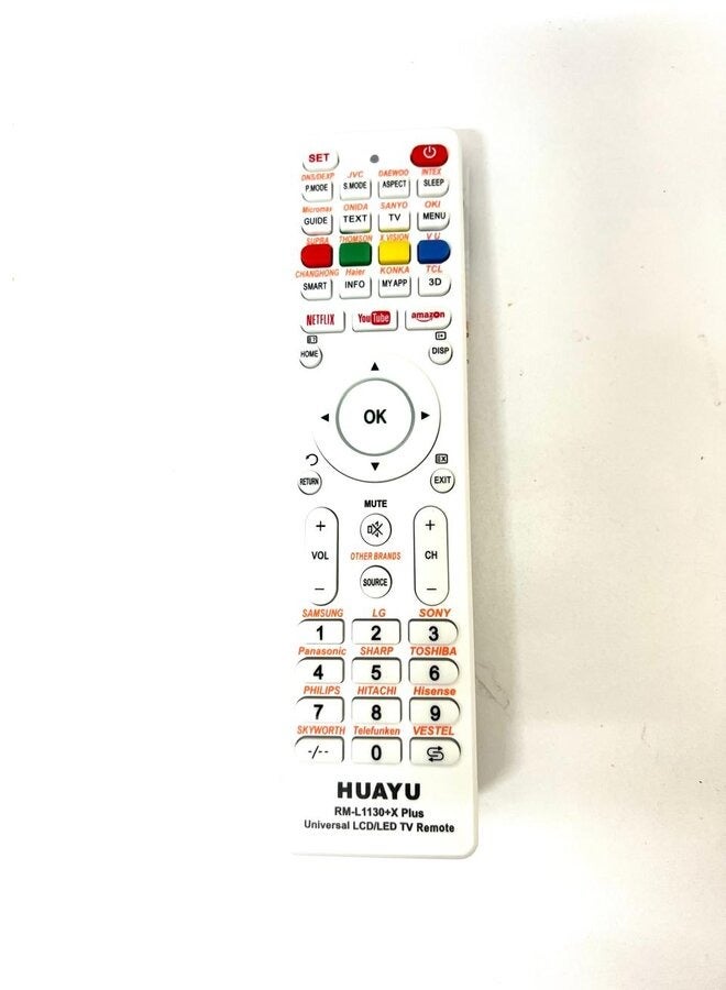 Huayu Universal Remote Control For RmL1130+X Plus Tv Lcd Led Hdtv Smart Black - Image 1