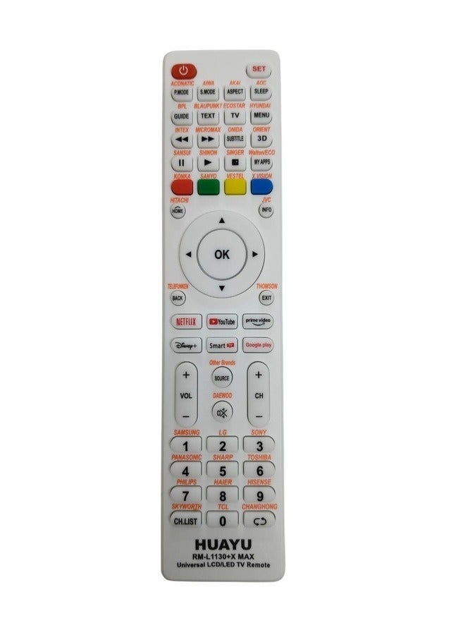 HYAOU Universal Remote Control For RmL1130+X Plus Tv Lcd Led Hdtv Smart Black - Image 3